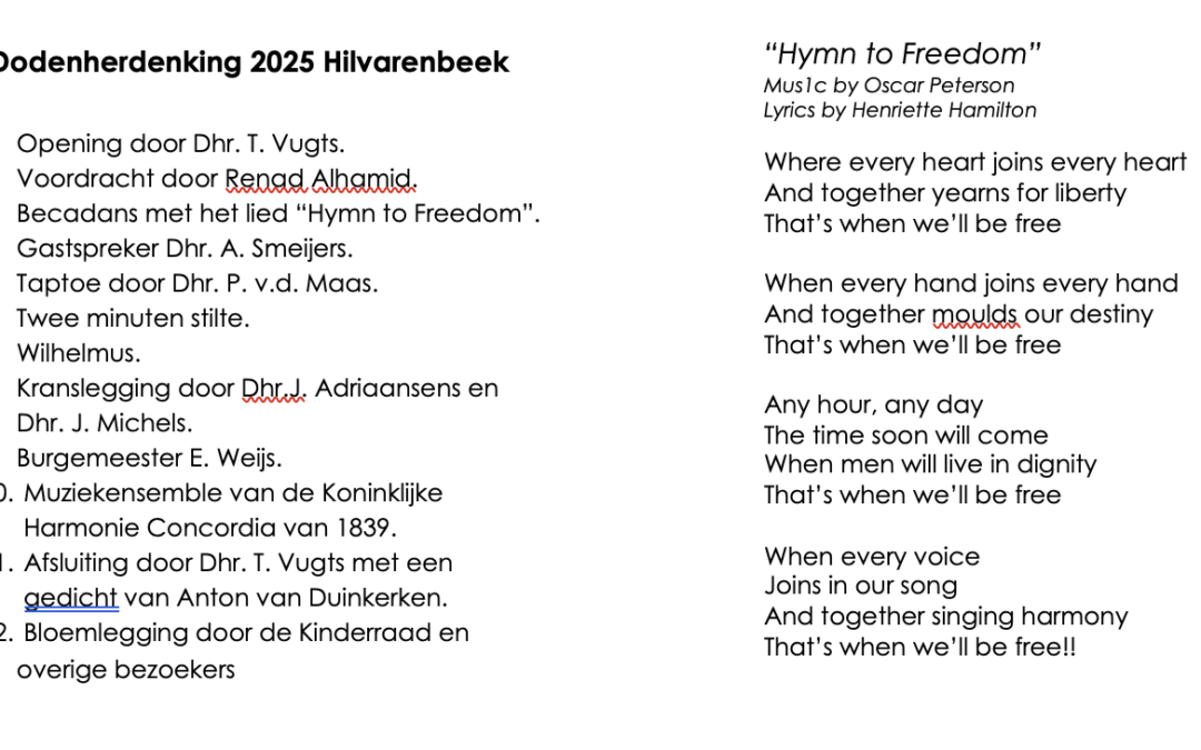 4 mei Dodenherdenking