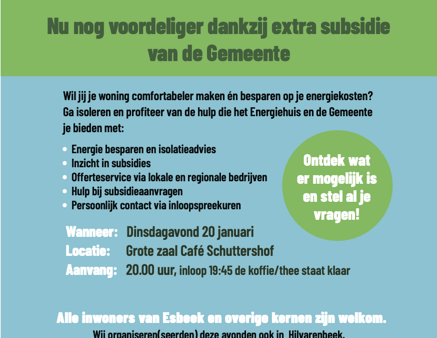Informatieavond Energiehuis